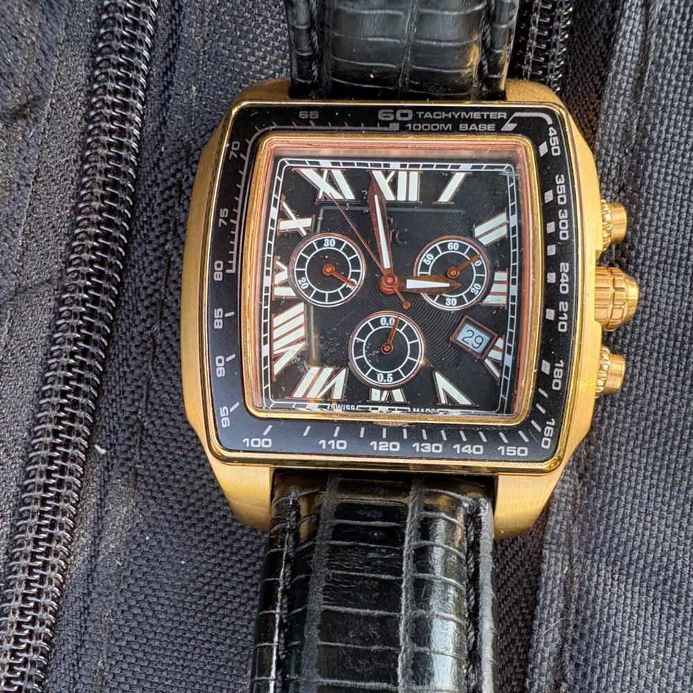 Guess Black and Gold Men's Watch